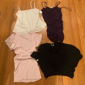 All NEW Bundle 4 tops cami, Free People, DKNY, Urban Outfitters